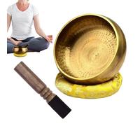 Bol chantant - Carillon de méditation forgé à la main en bronze de 8,9 cm, bol de méditation | Bols sonores du Népal pour le yoga, le bien-être, la décoration de la maison, la thérapie, la relaxation,