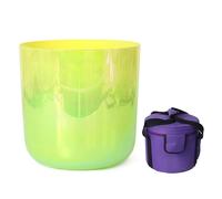 Bol Chantant Cosmic Light, Bols Chantants En Cristal D'alchimie De 15 Cm, For La Méditation Et La Guérison Sonore, Avec Étui, Maillet Et Joint Torique(A4 tone,432hz)