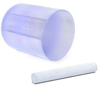 Bol chantant en cristal, Bol chantant à Quartz, bain sonore, maillet en daim, joint torique, 6 8 pouces(440Hz,7 inch C Note)