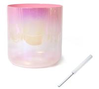 Bol chantant en cristal, Bol chantant Chakra à Quartz 432Hz, en acrylique, joint torique, 7 Notes, 6 8 pouces(F note,7")