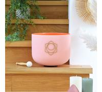 Bol chantant en cristal chakra sacré