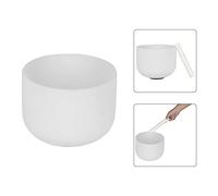 Bol chantant en cristal de 25,4 cm avec maillet en caoutchouc pour la fabrication de musique, la guérison, la méditation, le yoga, la décoration de la maison et du bureau