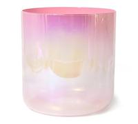 Bol chantant en cristal de chakra du plexus solaire E Note de 8 pouces avec accessoires(440Hz)