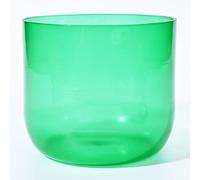 Bol chantant en cristal de quartz de 15,2 cm, avec sac de transport, pour la guérison par le son et la méditation, calme l'esprit et l'âme, équilibre le chakra du corps (couleur : 440 Hz, taille : ton