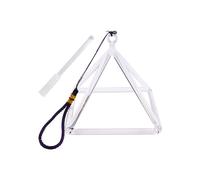 Bol Chantant en Cristal de Quartz de 15 cm, Pyramide de Thérapie Sonore, Bol Tibétain Transparent pour Méditation, Yoga, Percussions.