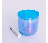 Bol chantant en cristal de quartz transparent, pour le yoga, la méditation, la thérapie, l'esprit calme, l'âme, l'équilibre du chakra du corps, ajustement émotionnel (couleur : 432 Hz, taille : 20,3