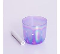 Bol Chantant En Cristal De Quartz Violet, For La Guérison Par Le Son, Apaiser L'esprit, Apaiser L'âme, Équilibrer Le Corps, Méditation, Bouddhisme, Yoga(432Hz,6 Inch E)