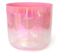 Bol chantant en cristal transparent F Note Heart Chakra de 8 pouces avec maillet et joint torique(432Hz)