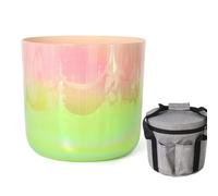 Bol Chantant En Cristal Transparent Perfect Pitch, 15 Cm, Avec Percuteur Et Joint Torique, For La Méditation Et La Guérison Sonore.(A4 tone,440hz)