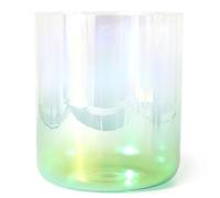 Bol Chantant En Cristal Vert Transparent, 7 Pouces, 432 Hz, For Méditation Et Guérison Par Le Son, Avec Percuteur En Acrylique Et Joint Torique.(D Note)
