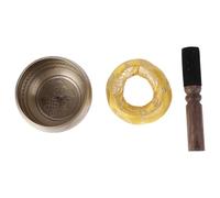 Bol Chantant en Cuivre de Contemplation 8cm avec Maillet | Ambiance Apaisante, Usage Méditatif et Décoratif, Coussin en Bois Inclus, Format Compact pour Étagère