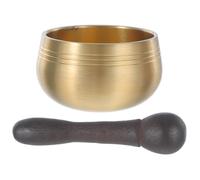 Bol Chantant en Laiton Mini 1, 97 Pouces avec Maillet en Bois | Sonorité de Contemplation, Format Portable Léger, Usage Yoga et Formation