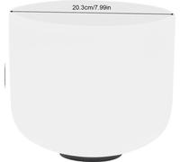 Bol chantant en quartz, 432-440Hz son de guérison, design compact, blanc