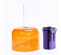 Bol Chantant En Quartz Transparent Avec Manche Coloré De 15 Cm, Avec Maillet Et Sac De Transport, For Soulager Le Stress Et La Thérapie Sonore Bouddhiste.(B4 tone,432hz)