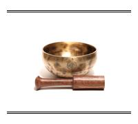 Bol chantant moon design 13cm fait main