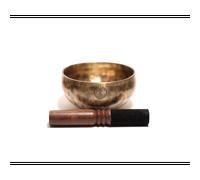 Bol chantant moon design 14cm fait main