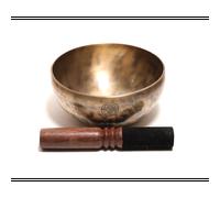 Bol chantant moon design 16cm fait main