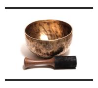 Bol chantant moon design 18cm fait main
