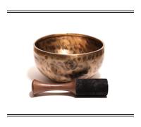Bol chantant moon design 19cm fait main