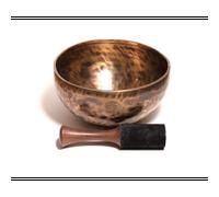 Bol chantant moon design 22cm fait main