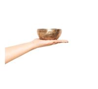 Bol chantant Pleine Lune Méditation de yoga professionnelle faite à la main | Instruments de percussion de guérison sonore, bols de méditation de yoga(14CM)