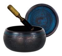 Bol chantant rond côtés 7 Médecine Bouddha Bleu