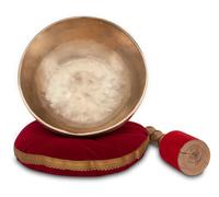 Bol Chantant Tibetain 7 Metaux 27cm Chakra le Couer Tonalite Fa Bâton Coussinet
