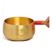 Bol chantant tibétain en bronze for la méditation, bol de pratique du son de Bouddha for la relaxation et la guérison(6 pouces)