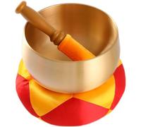 Bol chantant tibétain en cuivre fait main, bol de méditation sonore Bouddha for la prière guérison(M)