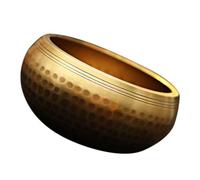 Bol Chantant Tibétain en Cuivre, Kit Contemplation, Son Clair | Bois et Cuir, Finition Or, Accessoires Complets, pour Hommes et Femmes