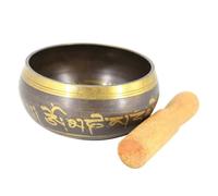 Bol chantant tibétain pour la méditation et le yoga, bol chantant portable fabriqué à la main avec maillet,