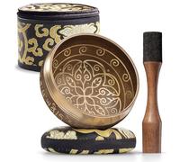 Bol Chantant Tibétain Silent Mind - Anti-stress Authentique, Facile à Utiliser, Sonorité Apaisante, Fabriqué à la Main dans l’Himalaya, Parfait comme Idée Cadeau pour la Sophrologie et la Méditation