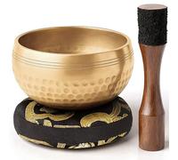 Bol Chantant Tibétain Silent Mind - Anti-stress Authentique, Facile à Utiliser, Sonorité Apaisante, Fabriqué à la Main dans l’Himalaya, Parfait comme Idée Cadeau pour la Sophrologie et la Méditation