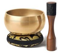 Bol Chantant Tibétain Silent Mind - Anti-stress Authentique, Facile à Utiliser, Sonorité Apaisante, Fabriqué à la Main dans l’Himalaya, Parfait comme Idée Cadeau pour la Sophrologie et la Méditation