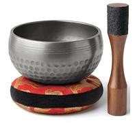 Bol Chantant Tibétain Silent Mind - Anti-stress Authentique, Facile à Utiliser, Sonorité Apaisante, Fabriqué à la Main dans l’Himalaya, Parfait comme Idée Cadeau pour la Sophrologie et la Méditation