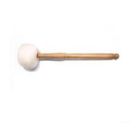 Bol chantant tibétain taille S Maillet en bois Tête en coton Blanc Taille L | Taille S : 24 cm, maillet en bois, tête en coton, finition lisse, soulagement du stress, aide à la méditation
