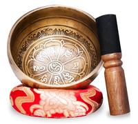 Bol chantant tibétain - VIBRATIS - Artisanal Népal - 7 métaux - Coussin & maillet - E-book + boîte