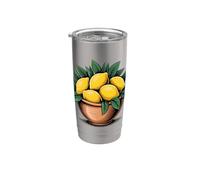 Bol Citron Agrumes Été Gobelet isotherme en acier inoxydable double paroi