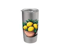 Bol Citron Agrumes Été Gobelet isotherme en acier inoxydable double paroi