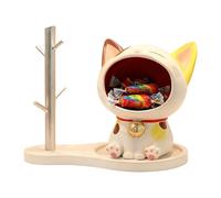 Bol Clé,Statue Chat Figurine Décorative,Bol à Bijoux - Décor d'Intérieur pour Entrée Salon Chambre Commode et Confiserie