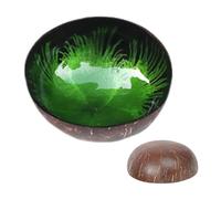 Bol Coco Shell - Bois naturel poli, matériau durable et respectueux de l'environnement, design léger | Bol de service décoratif pour salades, noix, Fruits, Smoothies, Acai, pour la maison et le bureau