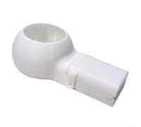 Bol collecteur de copeaux avec adaptateur de bouteille d'eau pour une ouverture précise du trou dans le bois, la pierre et le métal, capture efficace des débris, léger, portable, rouge et blanc (blanc