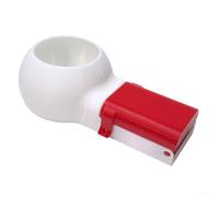 Bol collecteur de copeaux avec adaptateur de bouteille d'eau pour une ouverture précise du trou dans le bois, la pierre et le métal, capture efficace des débris, léger, portable, rouge et blanc (rouge