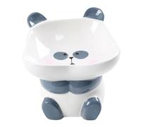 Bol combiné pour chatons, bols de chat, mangeoire de chat en forme de panda incliné et surélevé - Bols de dessins animés multifonctionnels stables pour la maison, le Cag