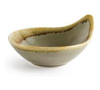 Olympia Bol Kiln 100 mm/70 ml – Porcelaine couleur mousse, bords peints à la main – Lot de 12