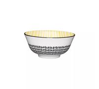 Bol coupelle en grès D15 700 ml rayure jaune Mikasa Kitchencraft