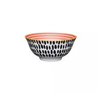 Bol coupelle en grès D15 700 ml tourbillon rouge Mikasa Kitchencraft