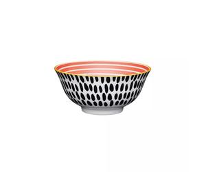 Bol coupelle en grès D15 700 ml tourbillon rouge Mikasa Kitchencraft