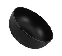Bol Cuisine en Fer 19cm pour Nouilles, Céréales et Service Quotidien | Finition Noire Lisse, Forme Épurée Peu Encombrante, Adapté aux Repas du Soir la Cuisson Induction