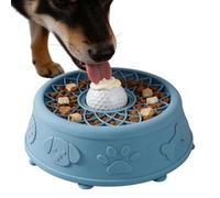 Bol d'alimentation antidérapant, plat lent pour chien, conception de 380 g pour une alimentation confortable, accessoire en silicone avec construction longue durée pour chiots de petite, moyenne et gr